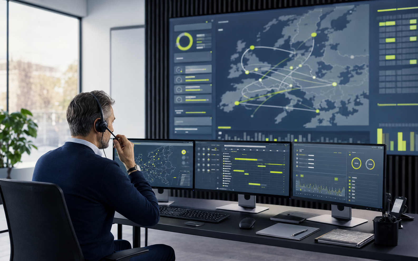 Centrum operacyjne i monitoring transportów